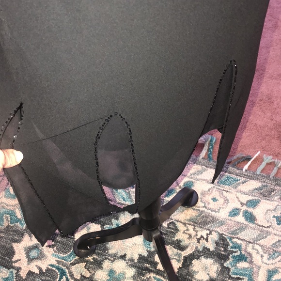 NWT Cache Sz4 Cocktail Skirt Layered w/Beading - Picture 3 of 6